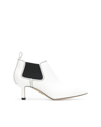 Bottines en cuir blanches Paul Andrew