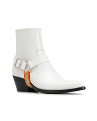 Bottines en cuir blanches Calvin Klein 205W39nyc