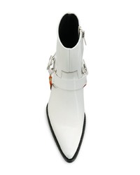 Bottines en cuir blanches Calvin Klein 205W39nyc