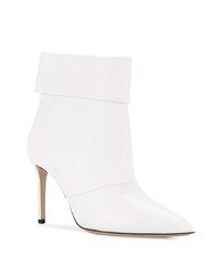 Bottines en cuir blanches Paul Andrew