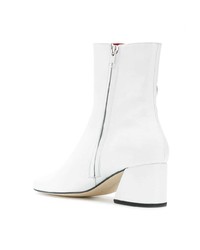 Bottines en cuir blanches Dorateymur