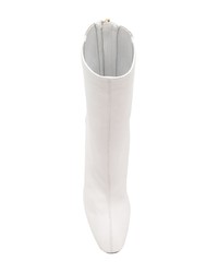 Bottines en cuir blanches Aquazzura