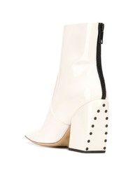 Bottines en cuir blanches Petar Petrov