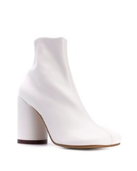 Bottines en cuir blanches MM6 MAISON MARGIELA