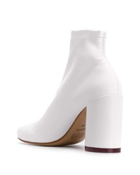 Bottines en cuir blanches MM6 MAISON MARGIELA