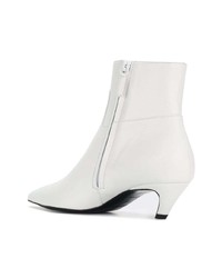 Bottines en cuir blanches Balenciaga