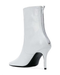 Bottines en cuir blanches Dorateymur