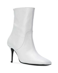 Bottines en cuir blanches Dorateymur