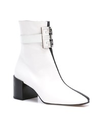 Bottines en cuir blanches Givenchy