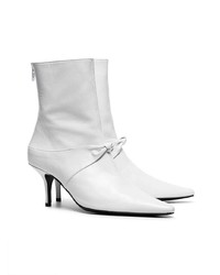 Bottines en cuir blanches Dorateymur