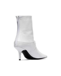 Bottines en cuir blanches Dorateymur