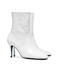 Bottines en cuir blanches Dorateymur