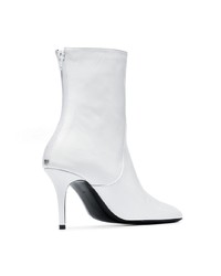 Bottines en cuir blanches Dorateymur