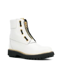 Bottines en cuir blanches Geox