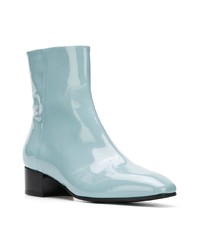 Bottines en cuir bleu clair Aeyde