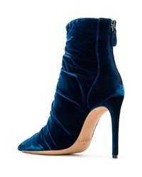 Bottines en cuir bleu marine Alexandre Birman