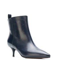 Bottines en cuir bleu marine L'Autre Chose