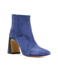 Bottines en cuir bleues Premiata