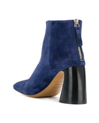 Bottines en cuir bleues Premiata