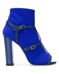 Bottines en cuir bleues Marc Ellis