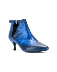 Bottines en cuir bleues Strategia