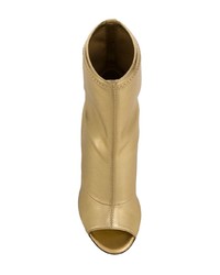 Bottines en cuir découpées dorées Giuseppe Zanotti Design