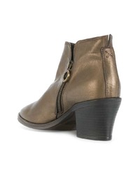 Bottines en cuir dorées Fiorentini+Baker