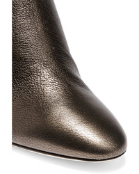 Bottines en cuir dorées Jimmy Choo