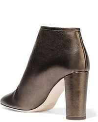 Bottines en cuir dorées Jimmy Choo