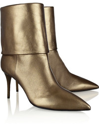 Bottines en cuir dorées Giuseppe Zanotti