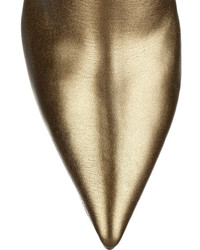 Bottines en cuir dorées Giuseppe Zanotti