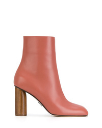 Bottines en cuir fuchsia Paul Andrew