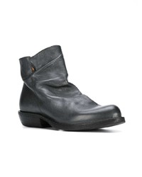 Bottines en cuir gris foncé Fiorentini+Baker