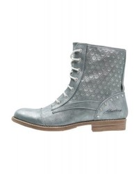 Bottines en cuir grises Mustang