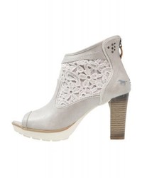 Bottines en cuir grises Mustang