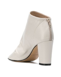 Bottines en cuir grises Marc Ellis