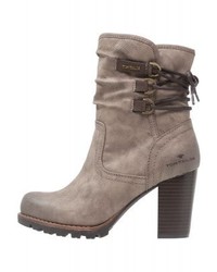 Bottines en cuir grises Tom Tailor