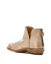 Bottines en cuir marron clair Fiorentini+Baker