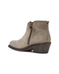 Bottines en cuir marron clair Fiorentini+Baker