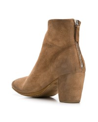 Bottines en cuir marron clair Marsèll