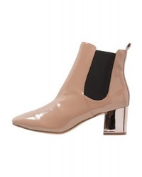 Bottines en cuir marron clair River Island
