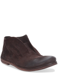 Bottines en cuir marron foncé Marsèll