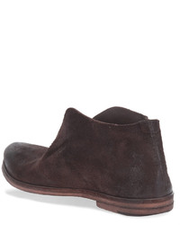 Bottines en cuir marron foncé Marsèll