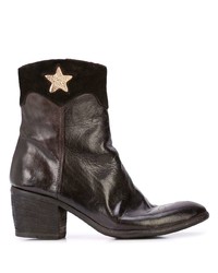 Bottines en cuir marron foncé Madison.Maison