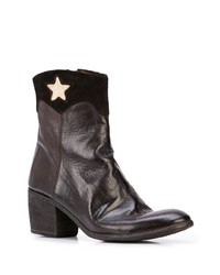 Bottines en cuir marron foncé Madison.Maison