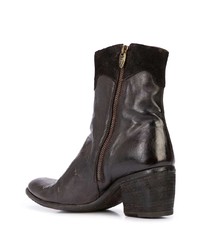 Bottines en cuir marron foncé Madison.Maison