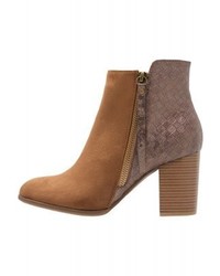 Bottines en cuir marron Anna Field
