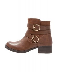 Bottines en cuir marron Dorothy Perkins