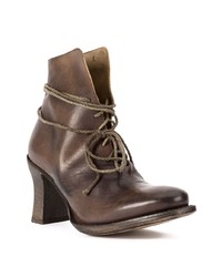 Bottines en cuir marron Cherevichkiotvichki