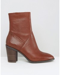 Bottines en cuir marron Aldo